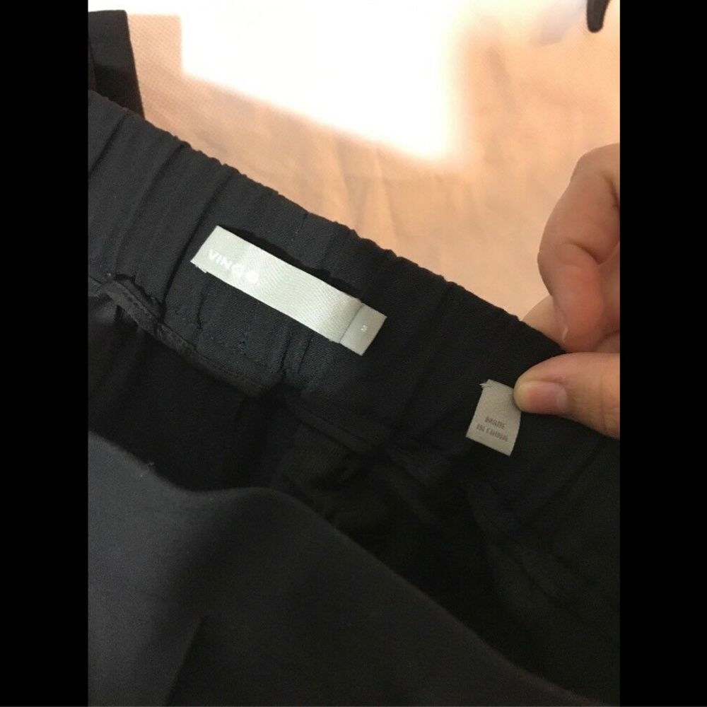 NEW $345 Vince Pull-On Tapered Trousers Pants In Black [SZ‎ Medium ] - Picture 8 of 8